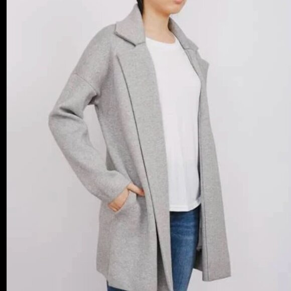 Anthropologie Little Lies Grey Open Cardigan/Coatigan Size S/M - Picture 1 of 8
